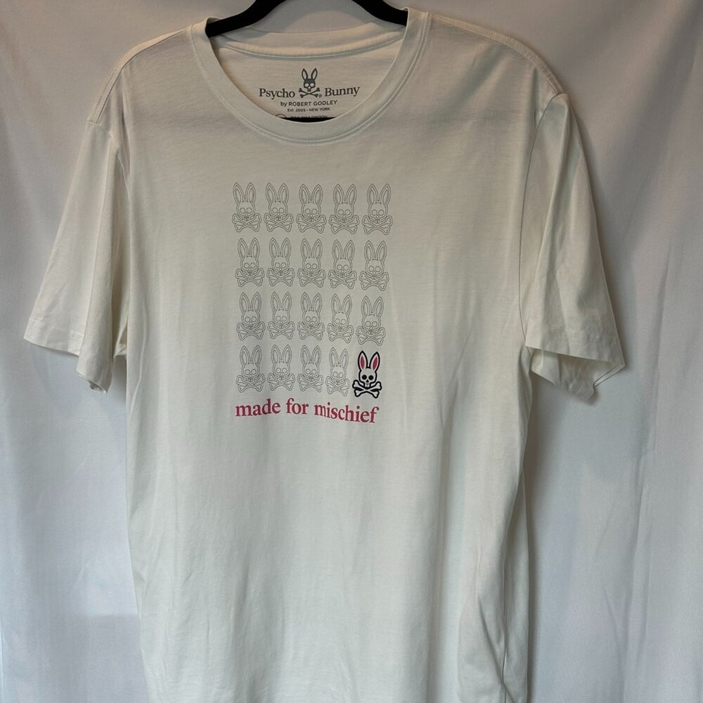 White t-shirt psycho bunny